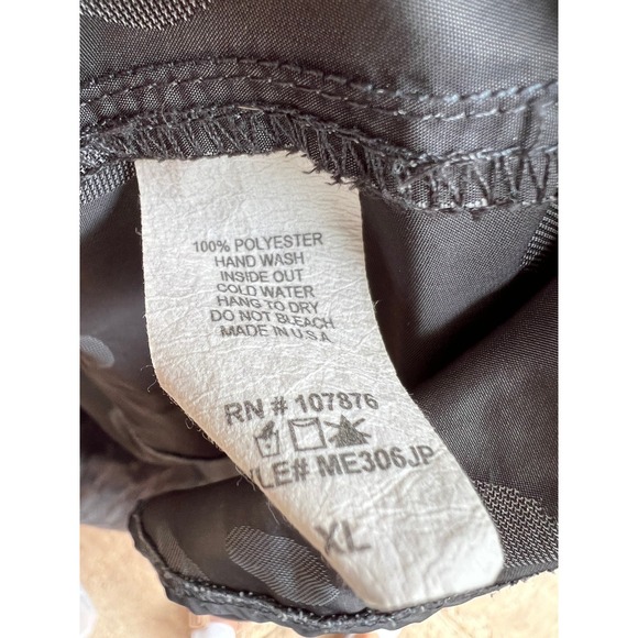 Sun Kim XL Sleeveless Button Down Gray Polka Dot Tunic Vest Parachute Fabric - Picture 4 of 9